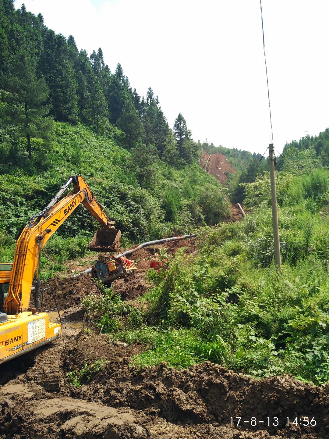 400A"电王HW450DS柴油发电电焊机施工图片"/