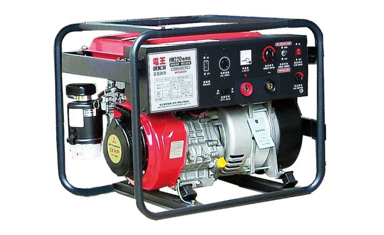 ENGINE WELDER HW220-EW 汽油发电电焊机整机正面图 - GT1300发动机 无刷技术