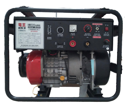 ENGINE WELDER 系列 HW220-EW 汽油发电电焊机 | GT1300发动机 5.6kW 230A 无刷诱导子技术 野外焊接优选/ENGINE WELDER Series HW220-EW Gasoline Engine Welder |  GT1300 Engine 5.6kW 230A Brushless Inducer Technology – Ideal for Field Welding